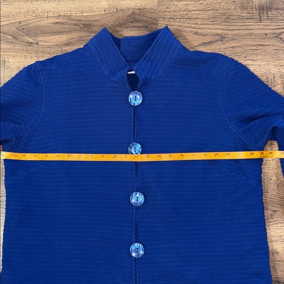 COLDWATER CREEK Blue Button-Up Jacket - Picture 4 of 10